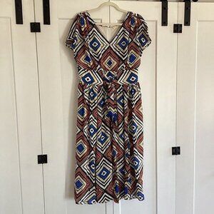 Fall & Thanksgiving Perfect—Geometric Chic: Fall Dress — Lrg 12